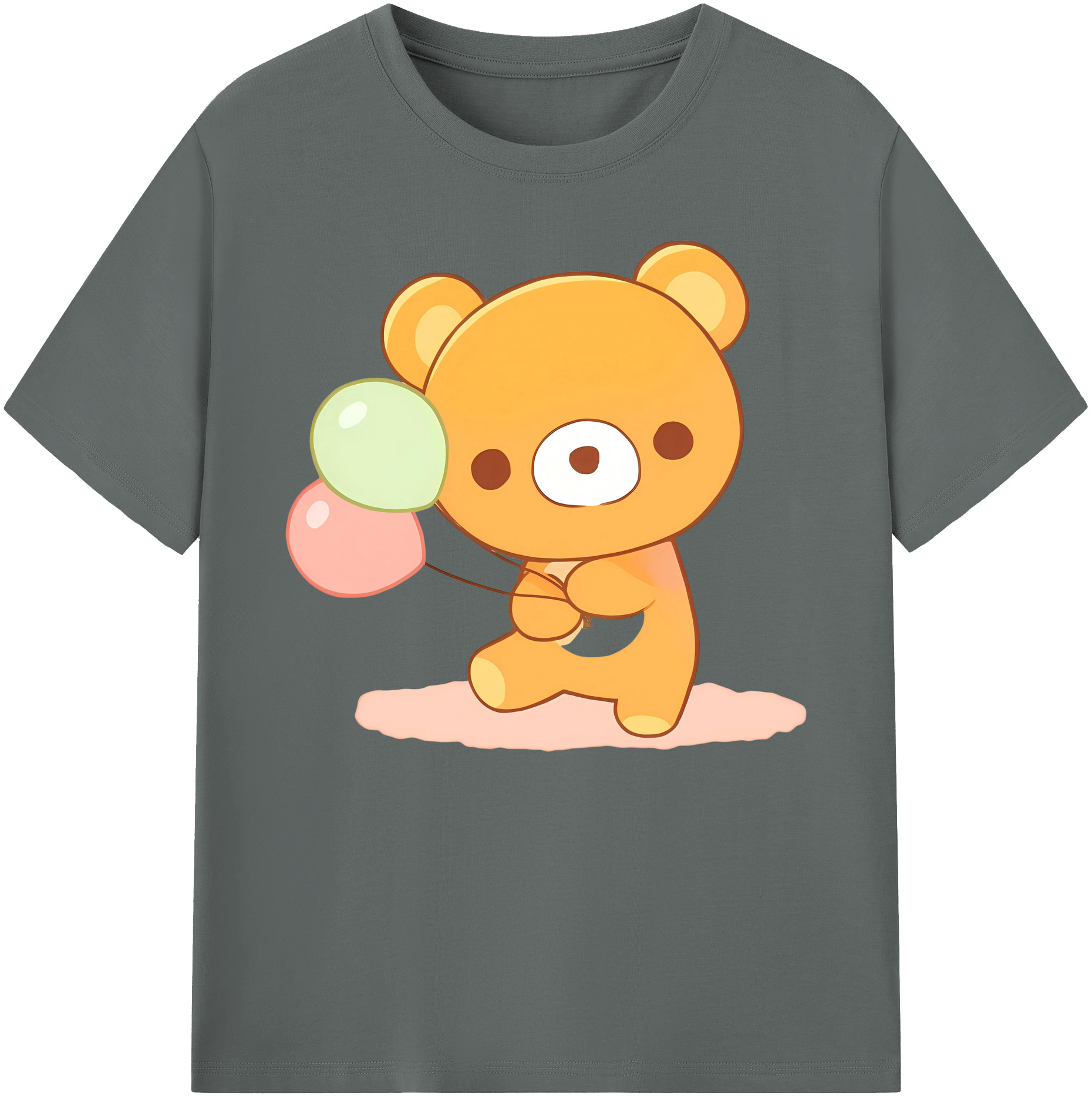 （画像用） リラックマ リラックマ キイロイトリ Rilakkuma Korilakkuma Kiiroitori 綿100％ メンズ半袖Tシャツ｜肌触りやわらか＆通気性